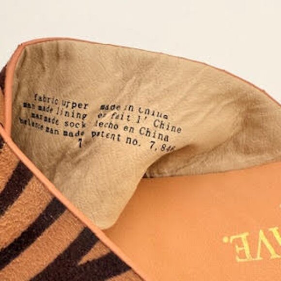 Melrose Ave Zebra Print Crisscross Slide Sandals Tan/Black Women’s Size 7 - Picture 8 of 8